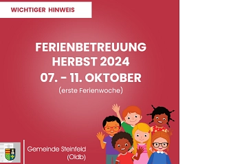 Ferienbetreuung Herbst 2024