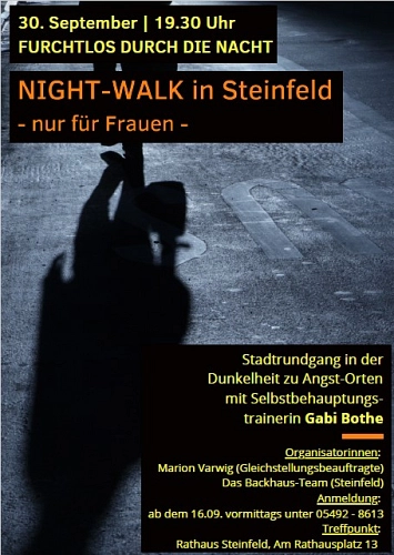 Nightwalk für Frauen © Gemeinde Steinfeld (Oldenburg)