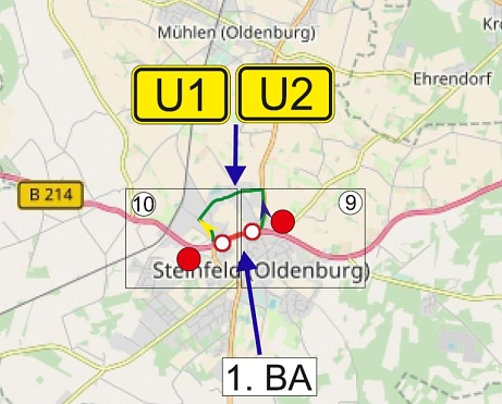 Straßensperrung B214 © Gemeinde Steinfeld (Oldenburg)